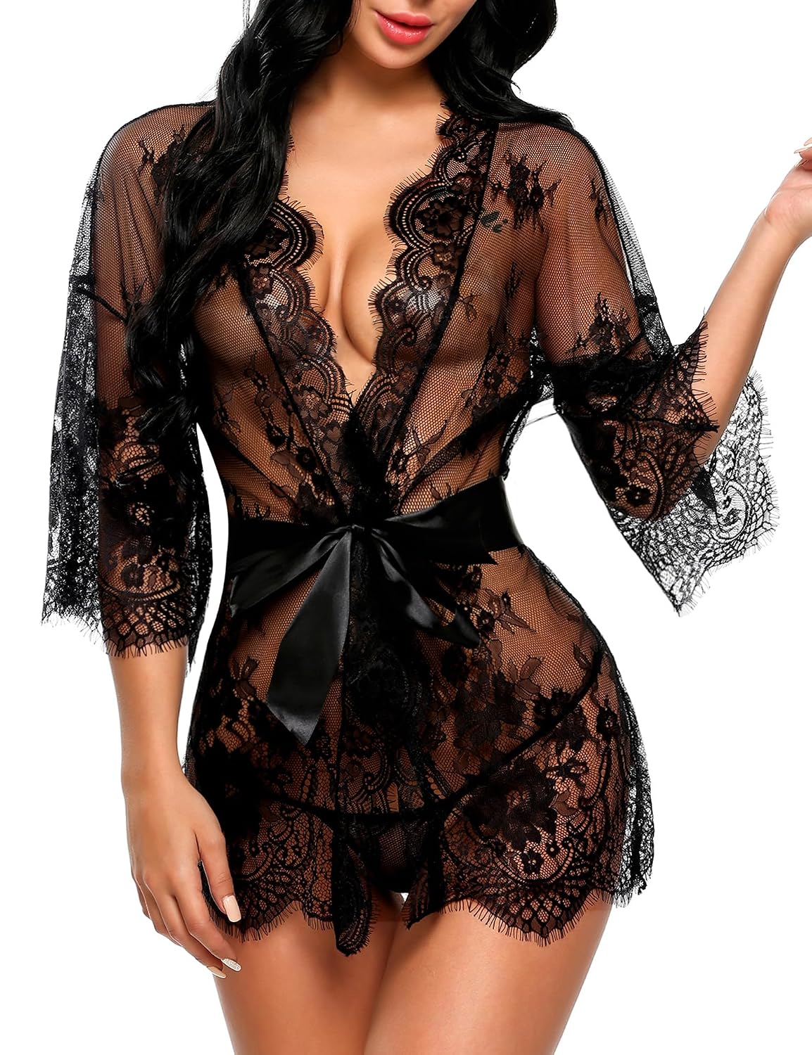 Mid-range lingerie gift set with lace bra and matching pieces