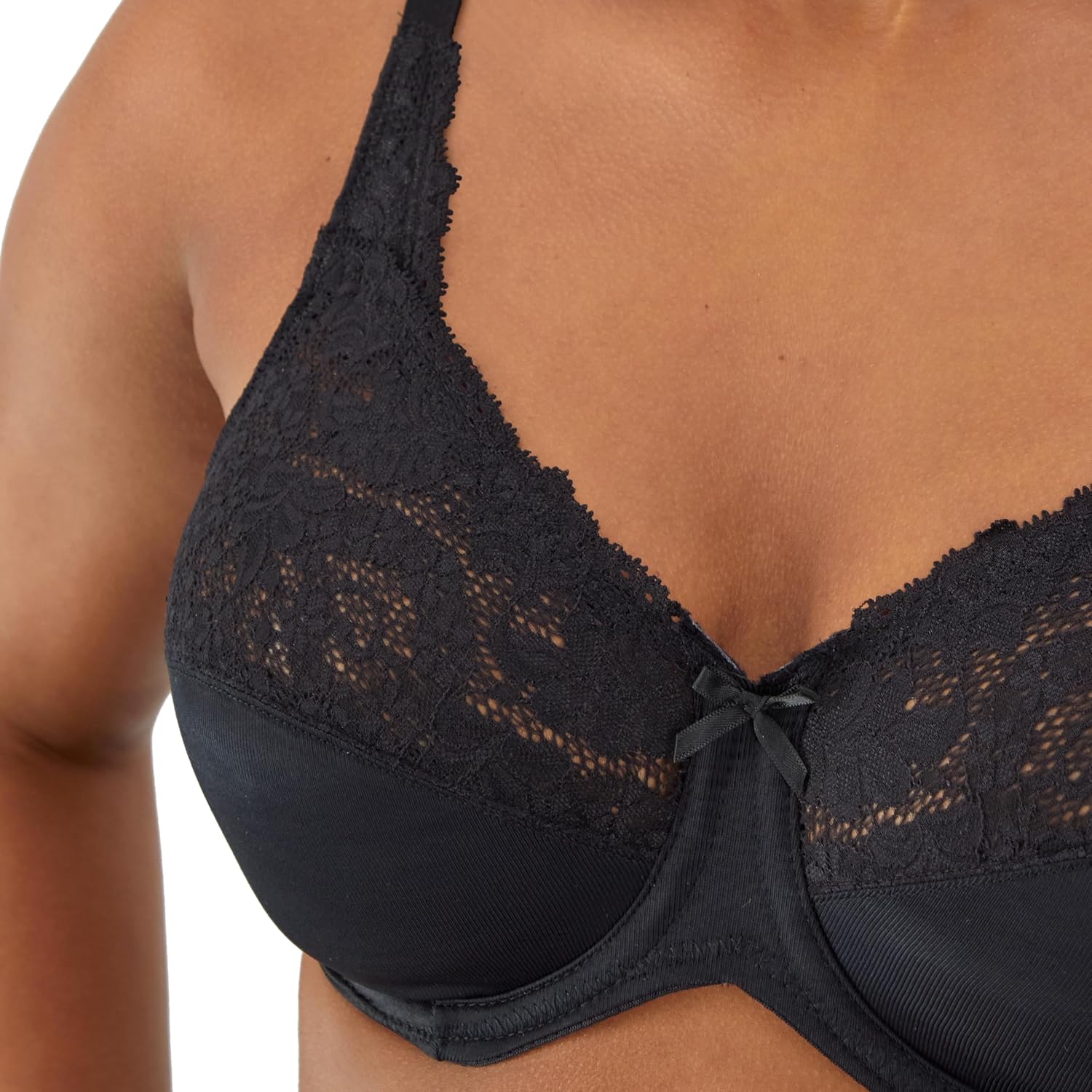 Bali Lilyette Minimizer Underwire Bra with Lace — image 3