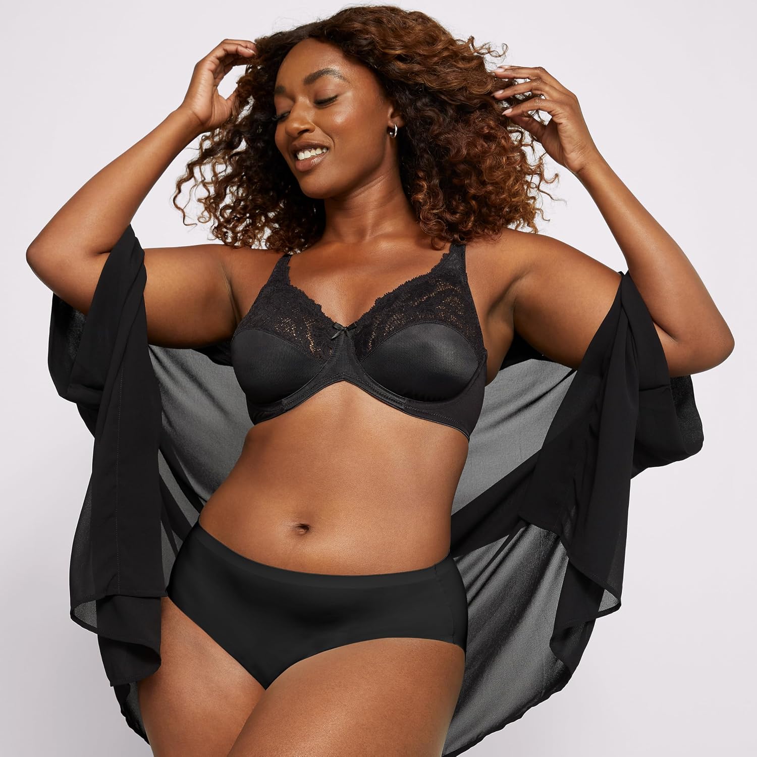 Bali Lilyette Minimizer Underwire Bra with Lace — image 4