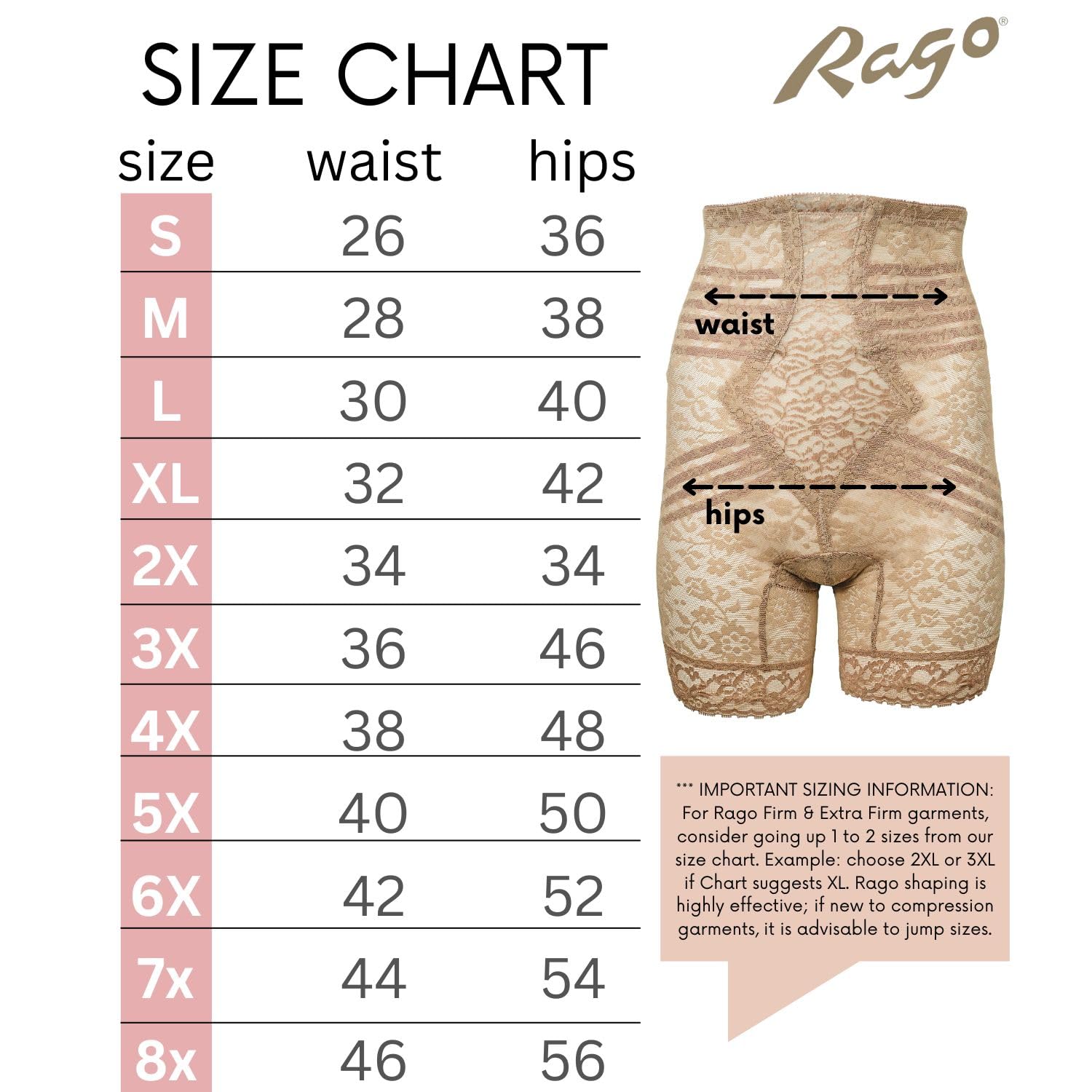 Rago High Waist Lace Thigh Slimmer — image 4