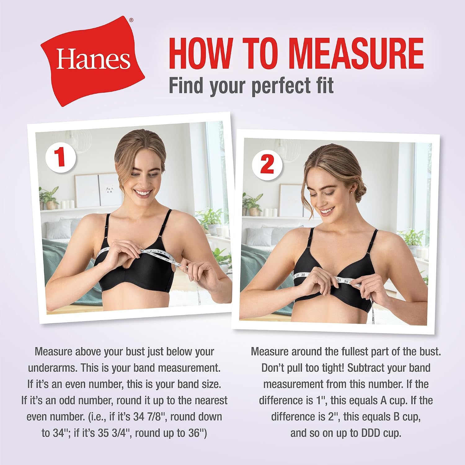 Hanes Women's Smooth Comfort Full-Coverage Wireless Bra — image 7
