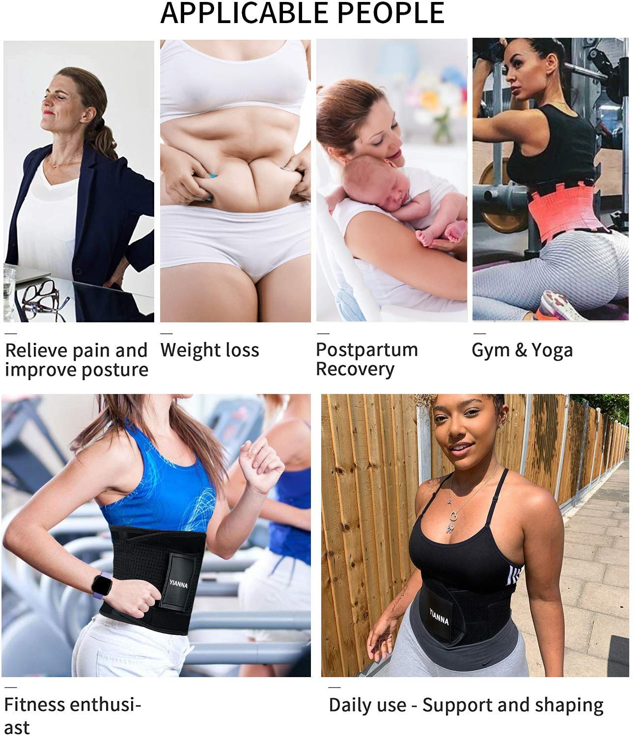 YIANNA Waist Trainer Belt for Women — image 6