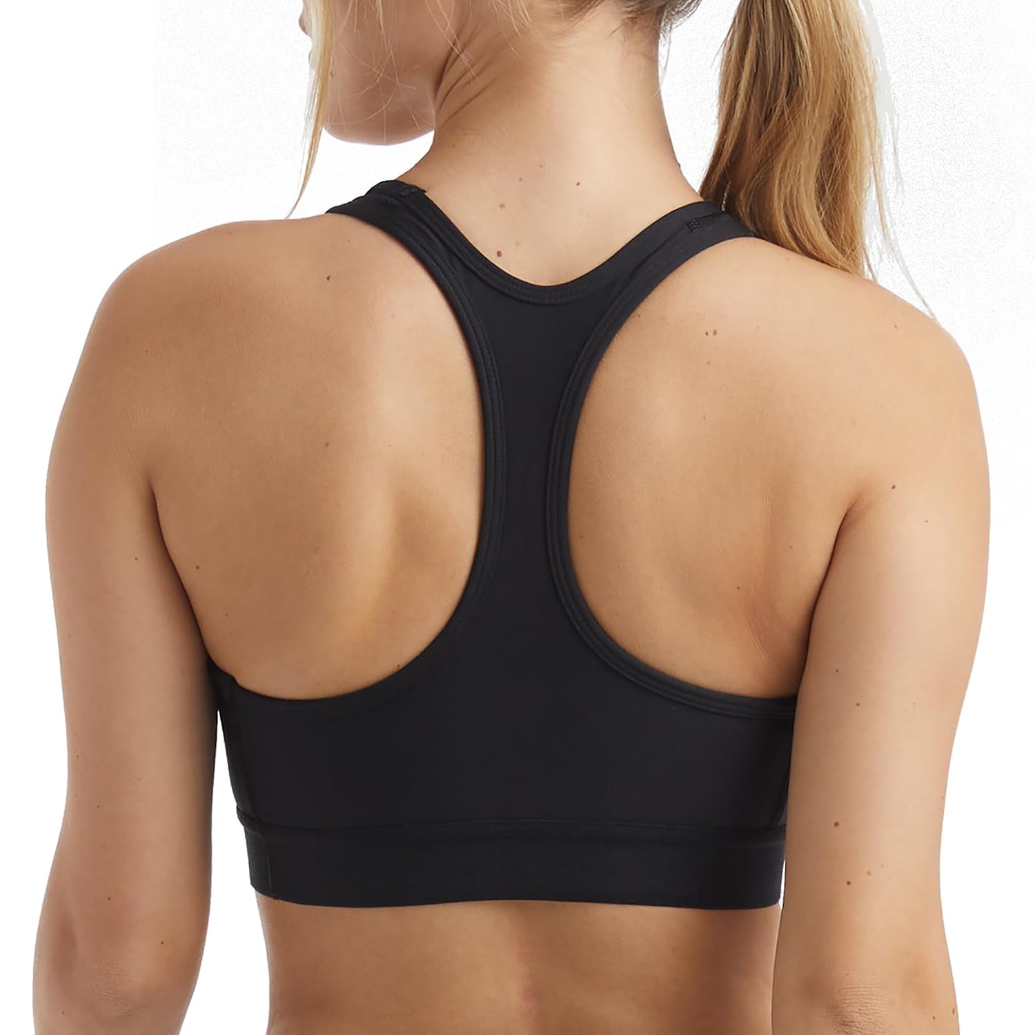 Hanes compression sports bra, side fit and strap width
