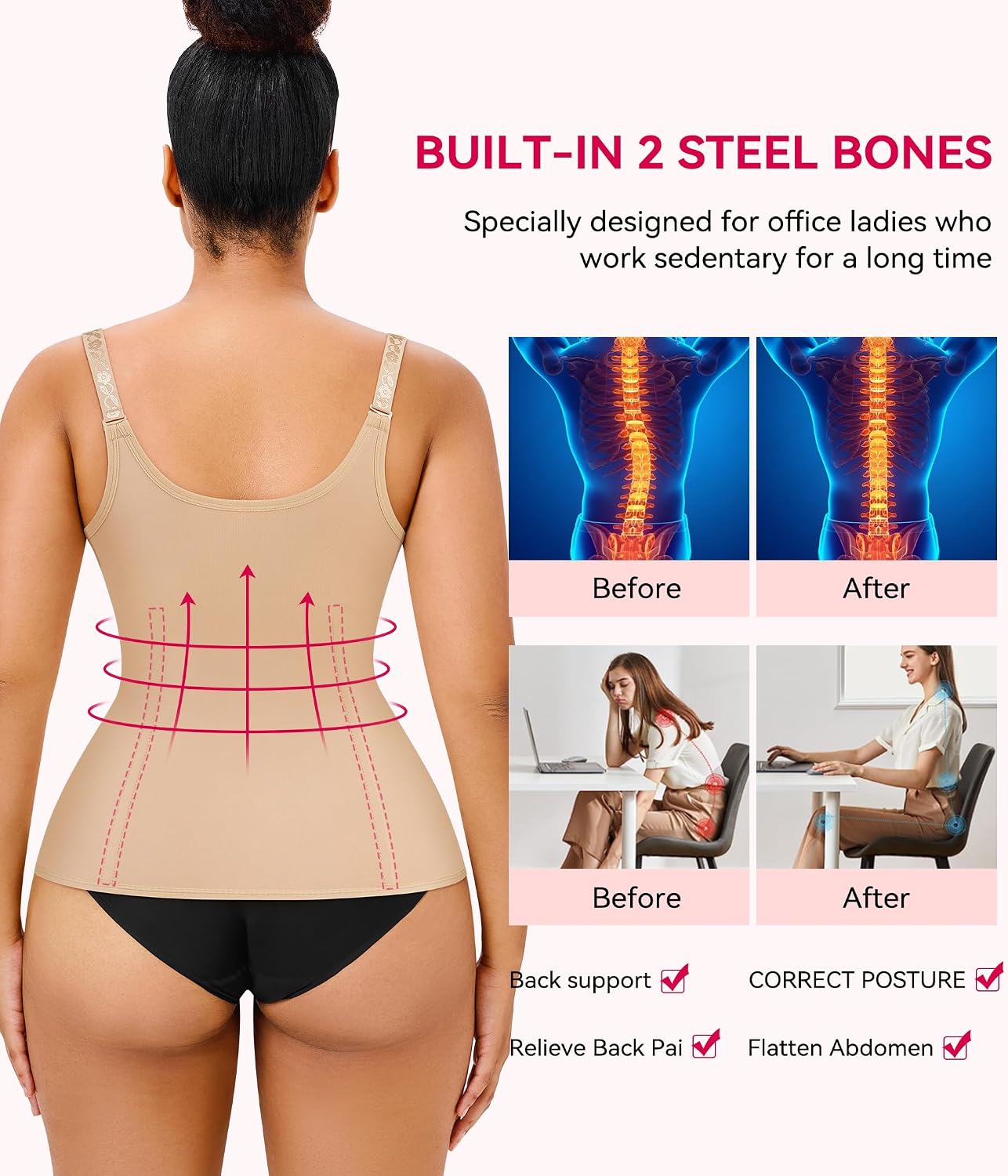 Gotoly Waist Cincher Tank Top Body Shaper — image 2