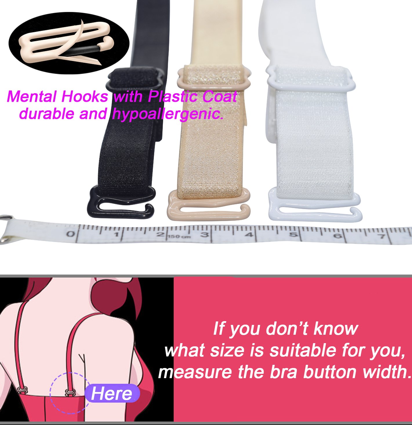 DoHope Adjustable Elastic Bra Straps — image 3