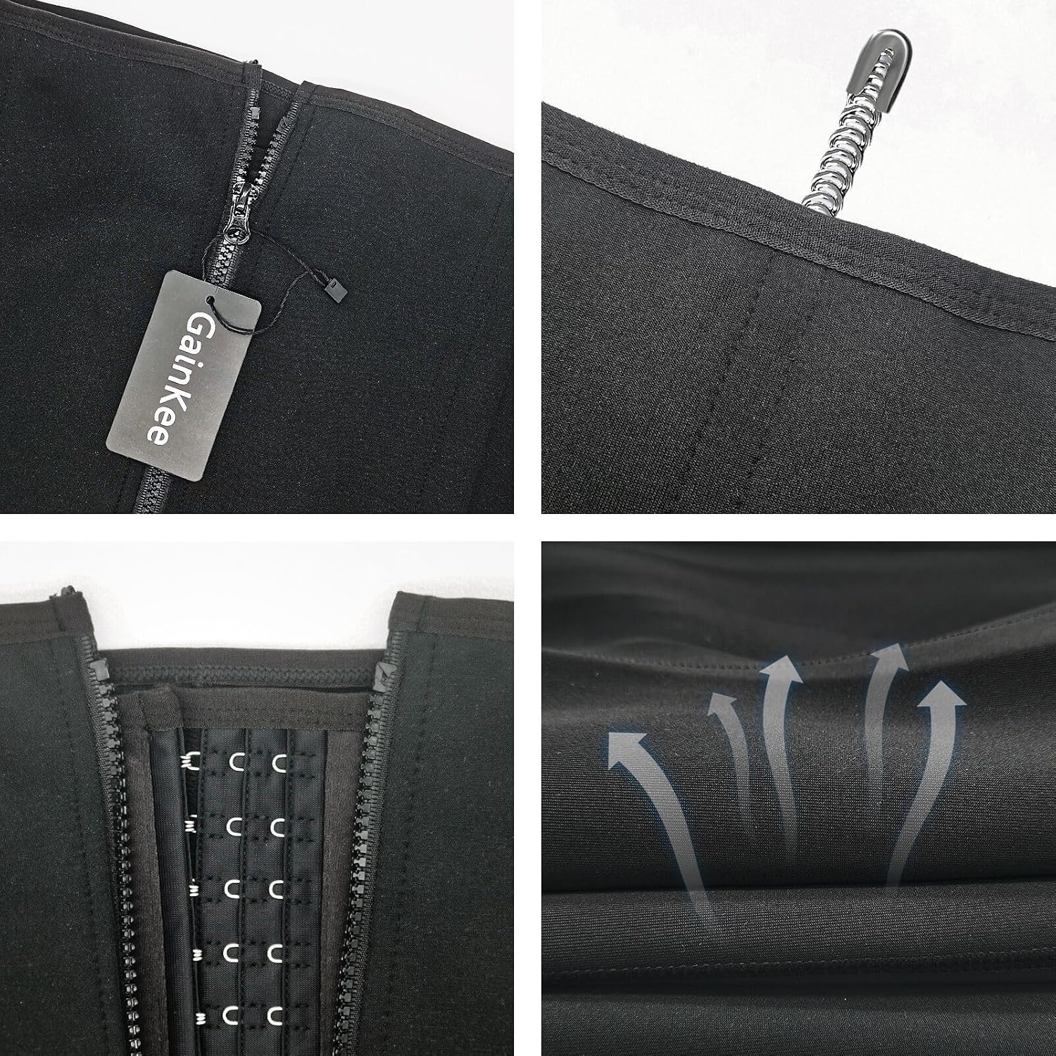 GainKee Neoprene Clip and Zip Waist Trainer — image 8