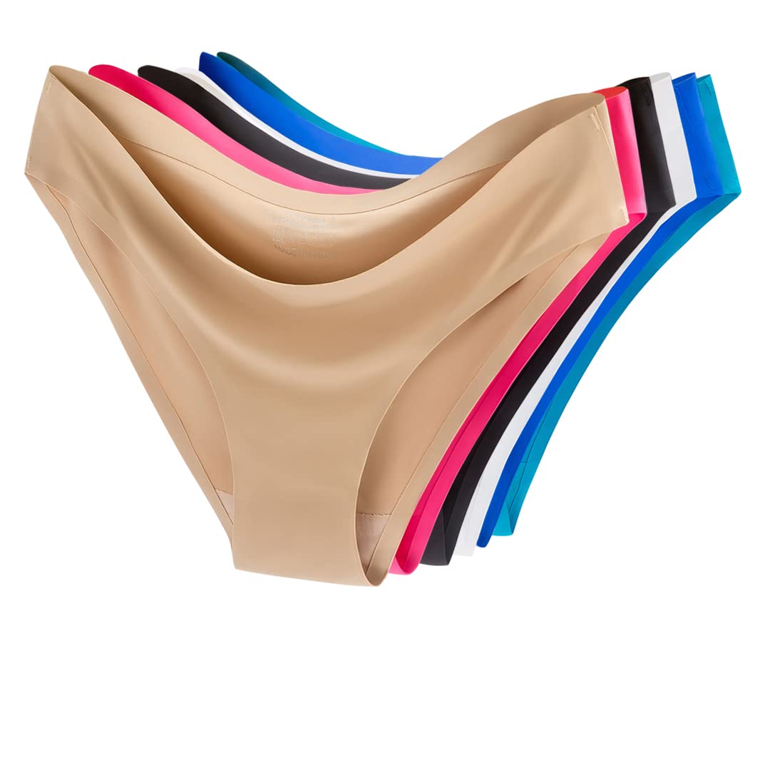 COSOMALL 6-Pack Seamless Bikini Panties