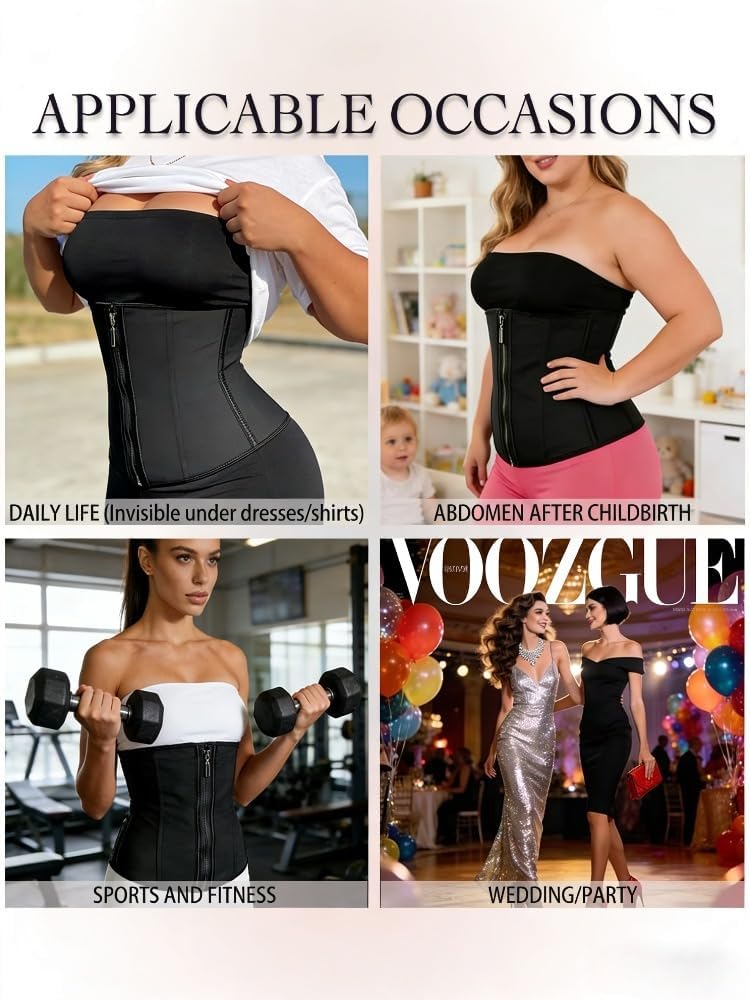 ALINBAIST Latex Waist Trainer with Zipper — image 6