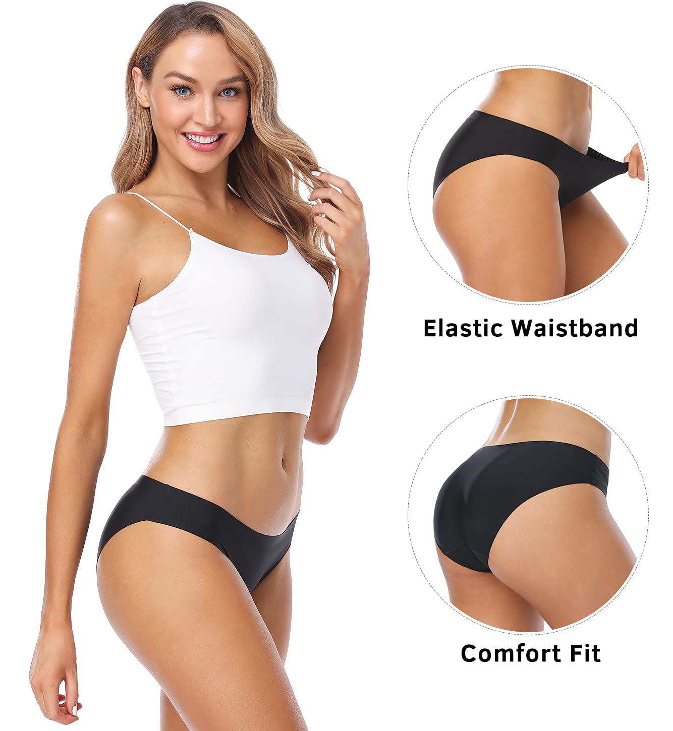 Wealurre Seamless Invisible Bikini Panties for Women — image 3