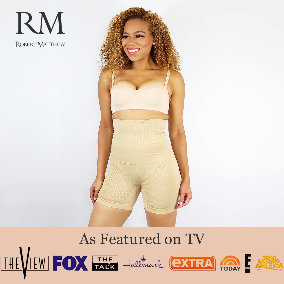 ROBERT MATTHEW High Waist Tummy Control Shapewear Shorts — image 3