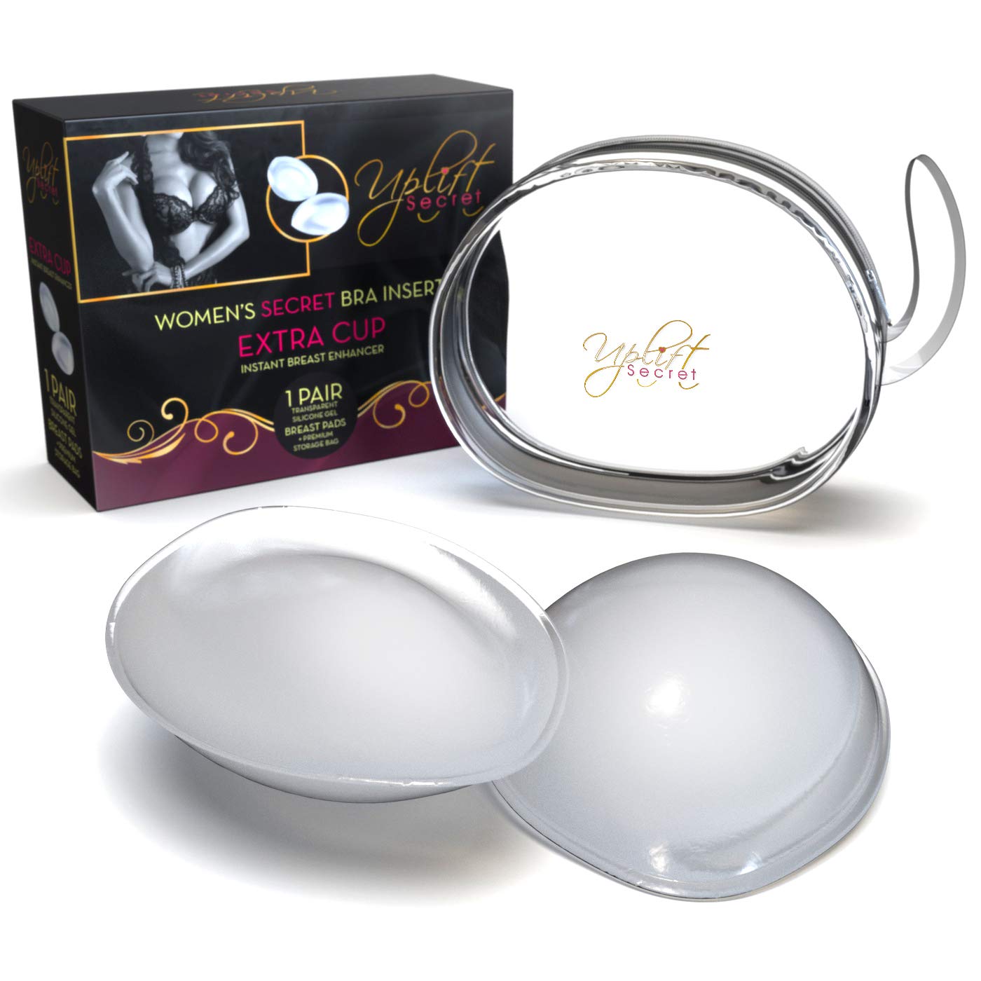 Uplift Secret Clear Gel Push Up Bra Inserts — image 2