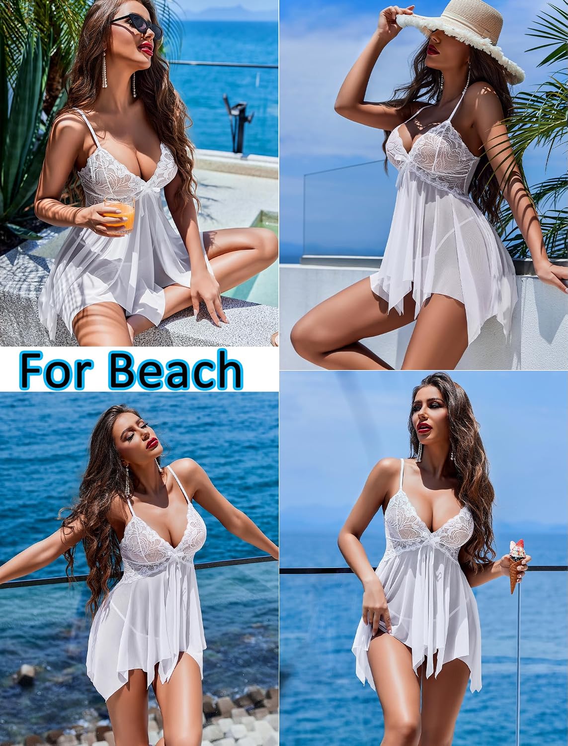 Avidlove Lace Babydoll Sleepwear for Women — image 3
