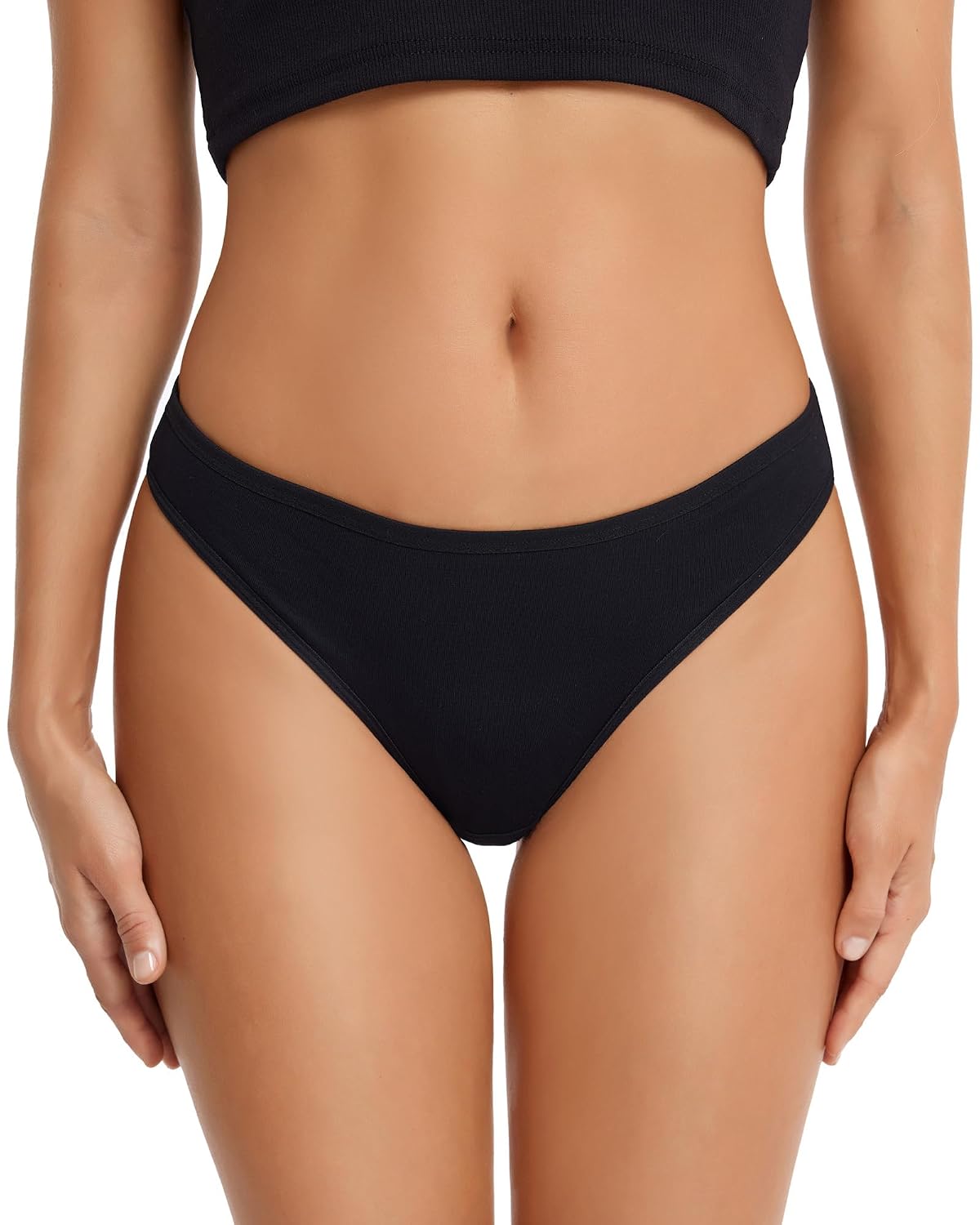 ANZERMIX Women's Cotton Thong Panties Pack of 6 — image 2
