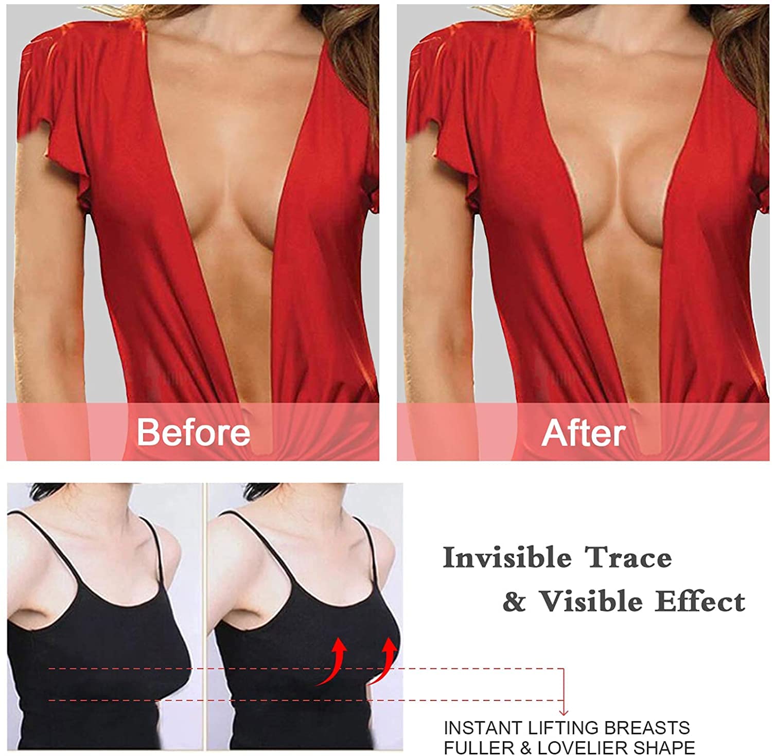 kissrose Silicone Nippleless Breast Lift Pasties — image 3