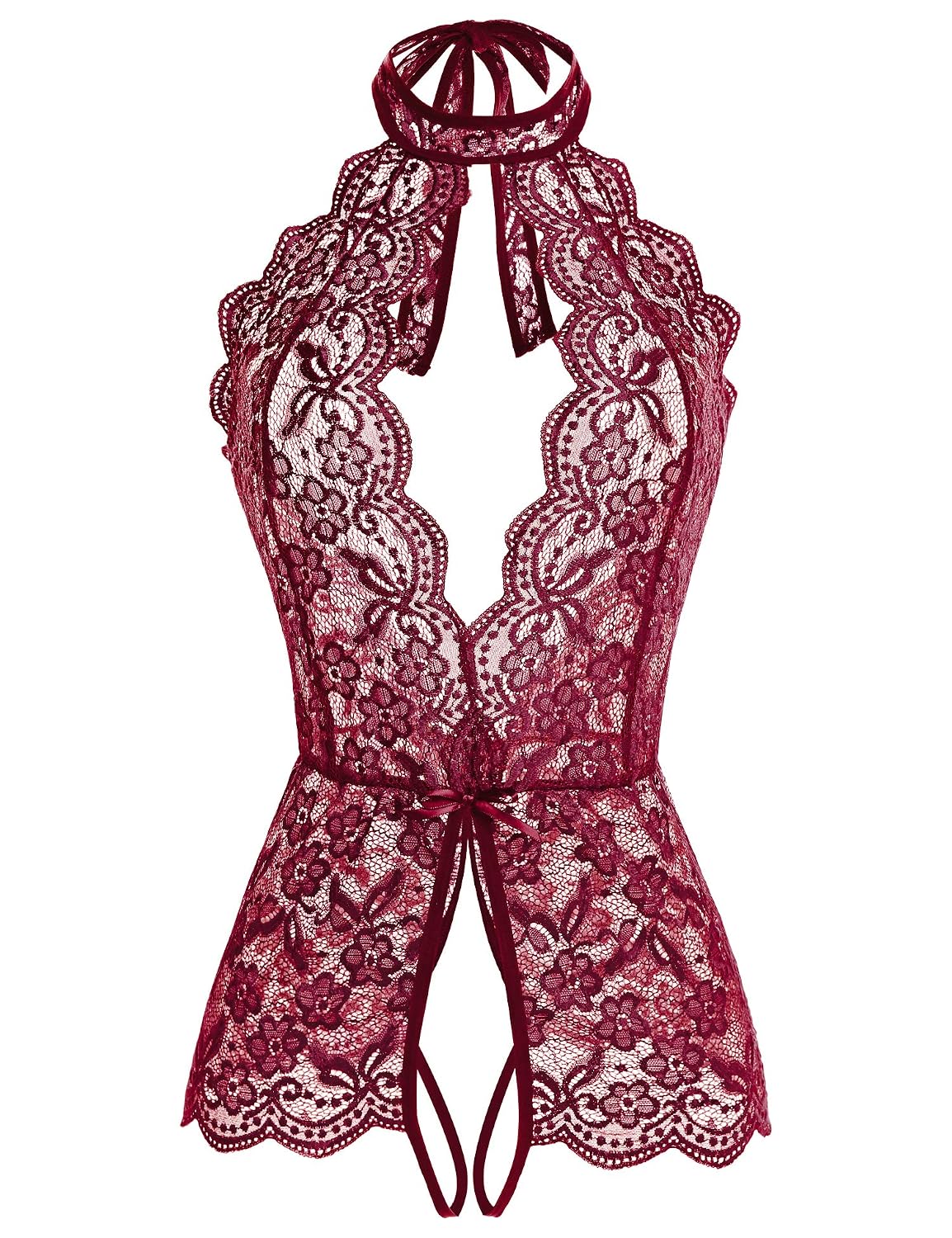 Ababoon Women's Lace Baby Doll Teddy Lingerie