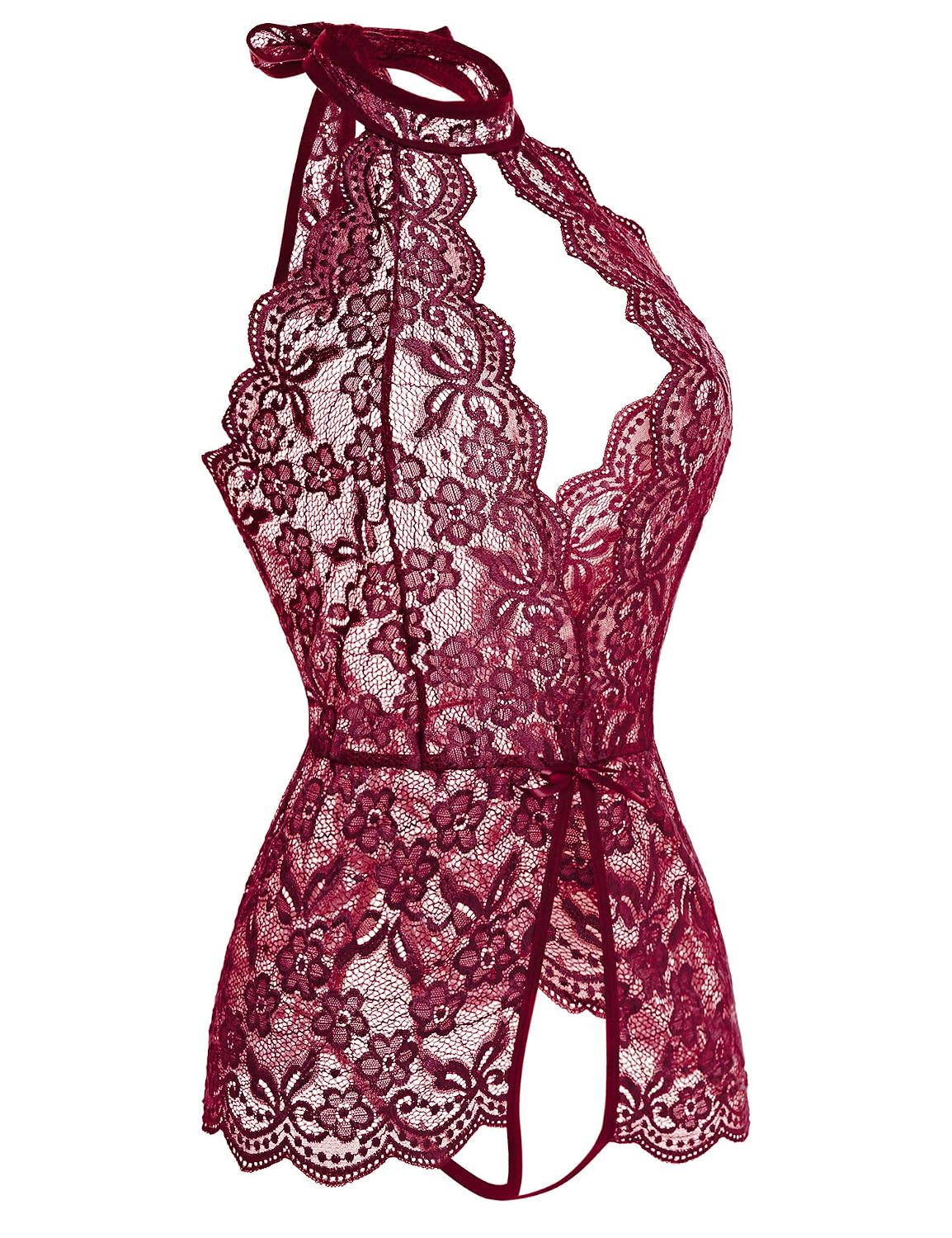 Ababoon Women's Lace Baby Doll Teddy Lingerie — image 2