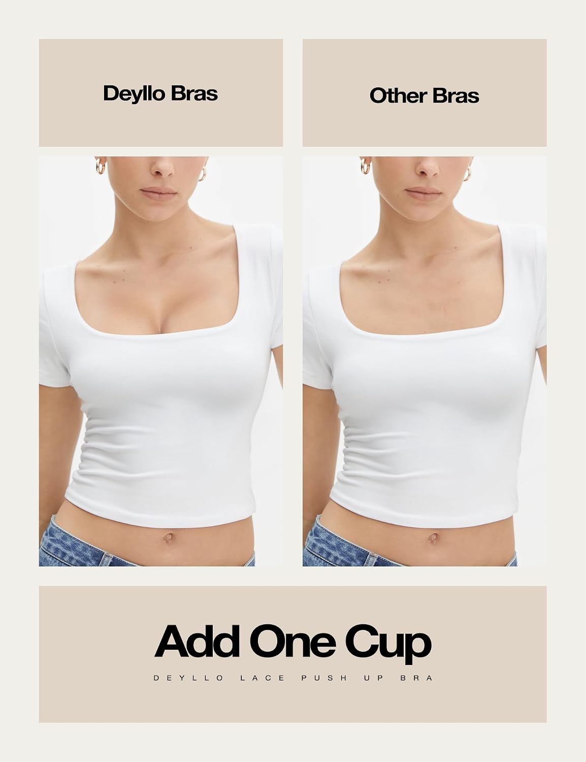 Deyllo Women's Push Up Lace Bra — image 6