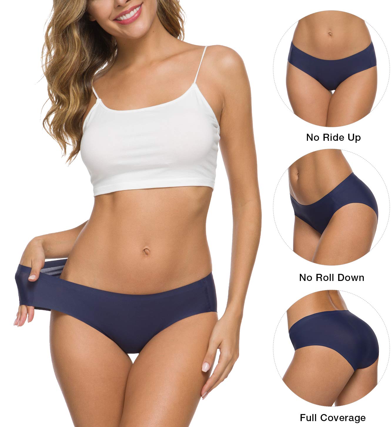 Altheanray Women's Seamless No Show Bikini Panties — image 2