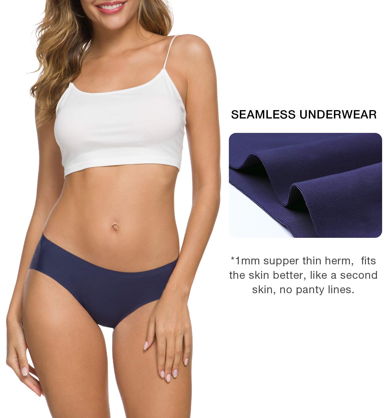 Altheanray Women's Seamless No Show Bikini Panties — image 3