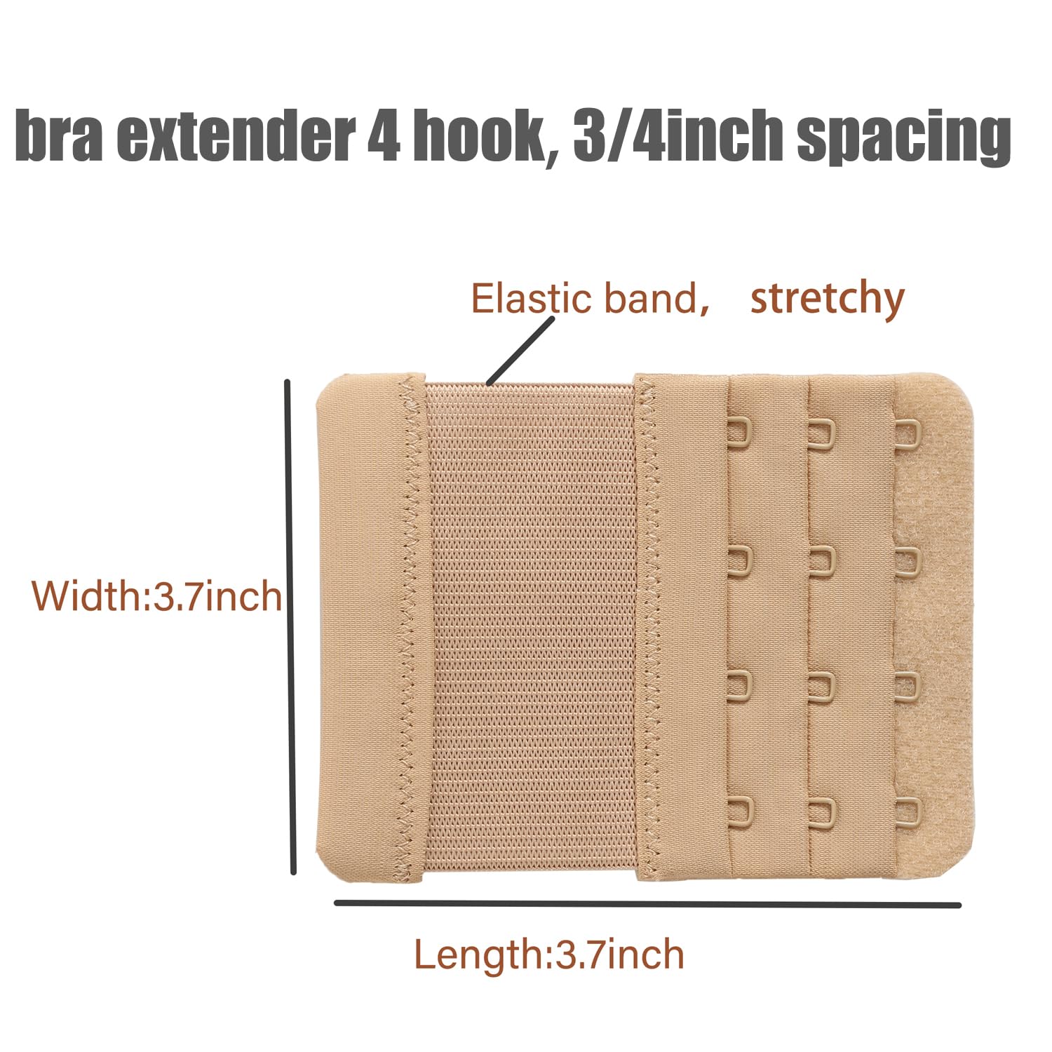 Magicmode Bra Extenders 4 Hook Elastic Strap — image 2