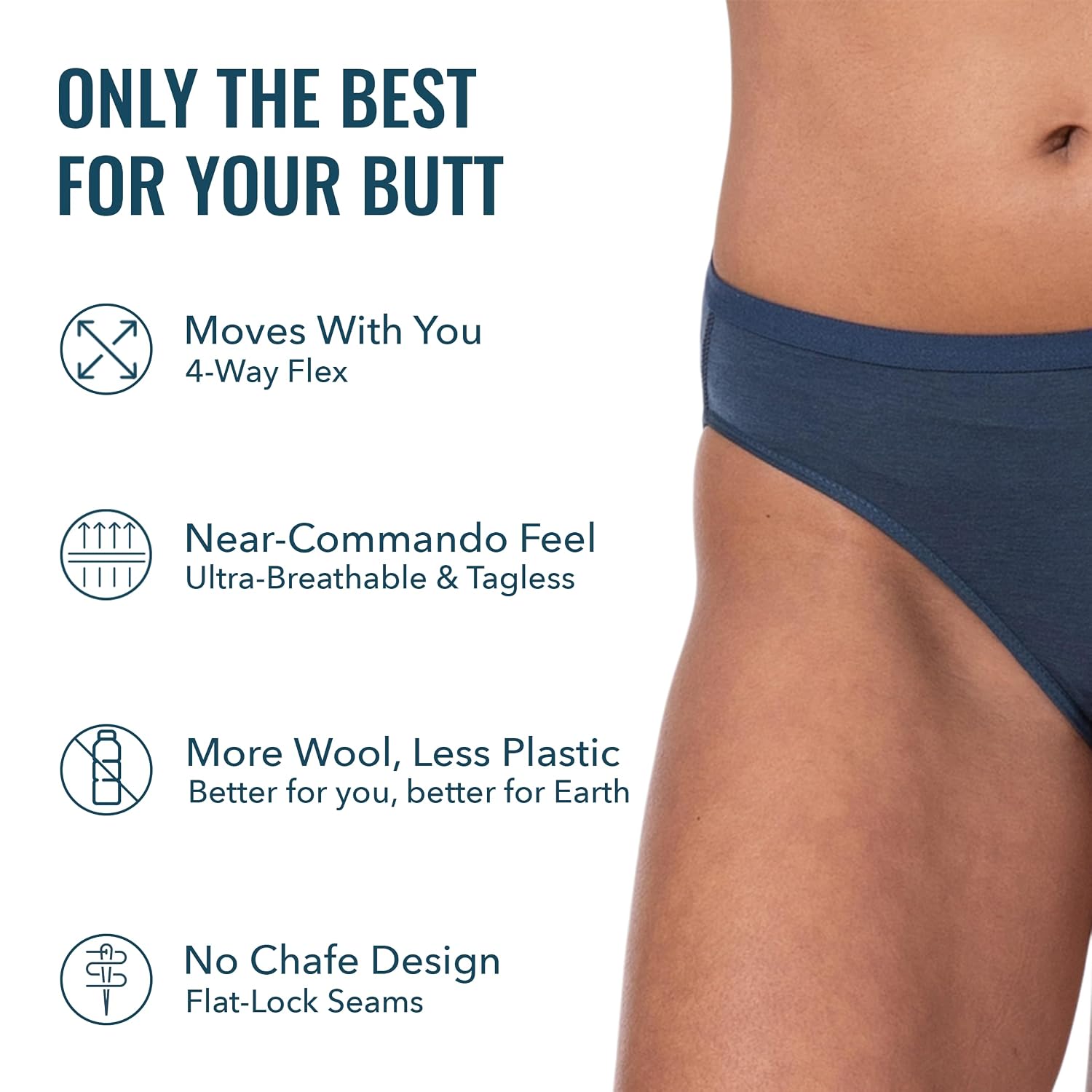 Woolly Merino Wool Bikini Panties for Women — image 3