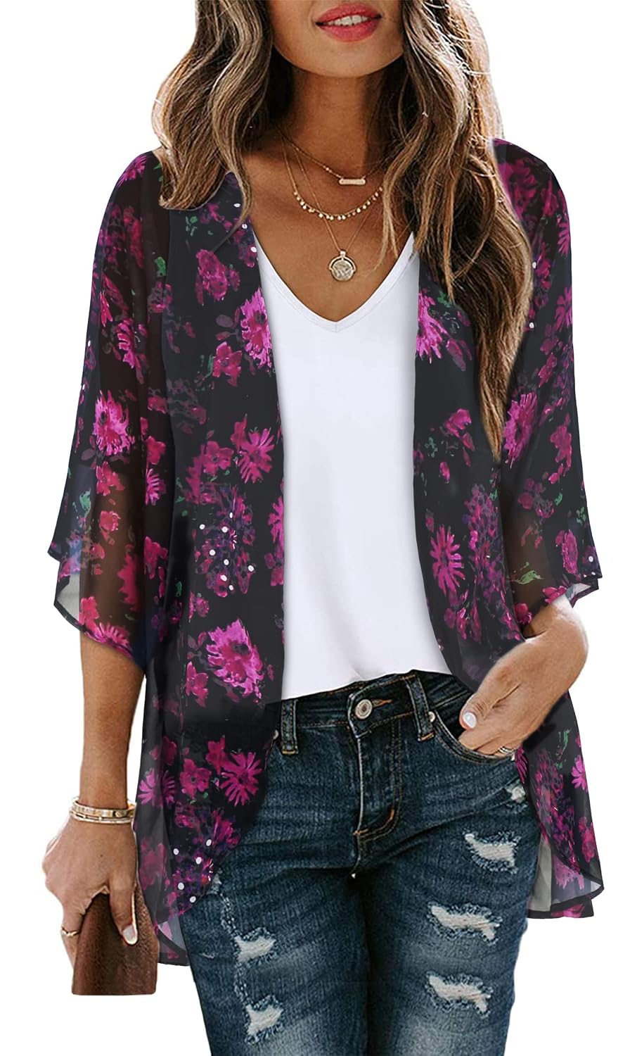 CHICGAL Floral Kimono Cardigan for Women — image 12