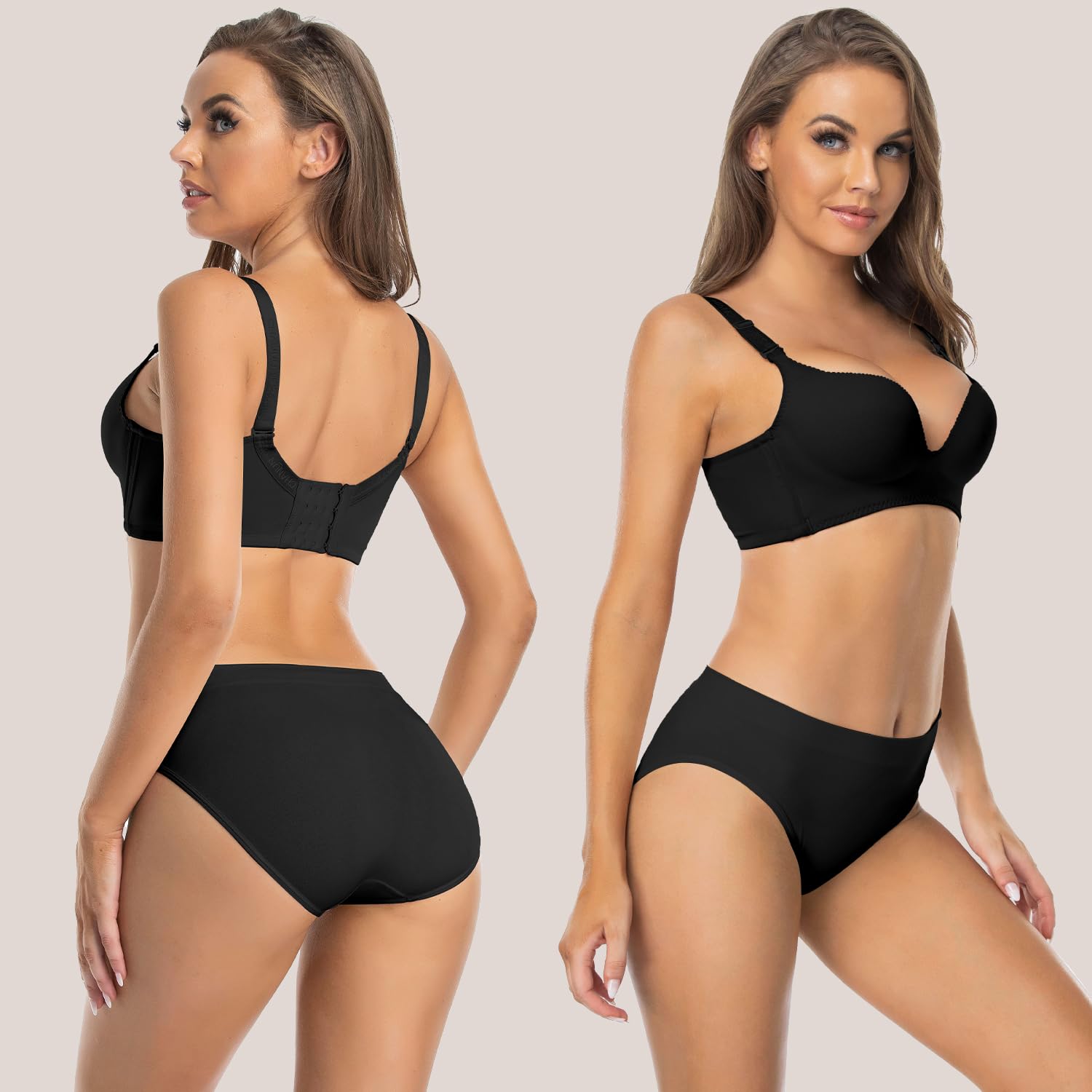 SAYCELI Seamless Cheekini Bikini Panties 6-Pack — image 2