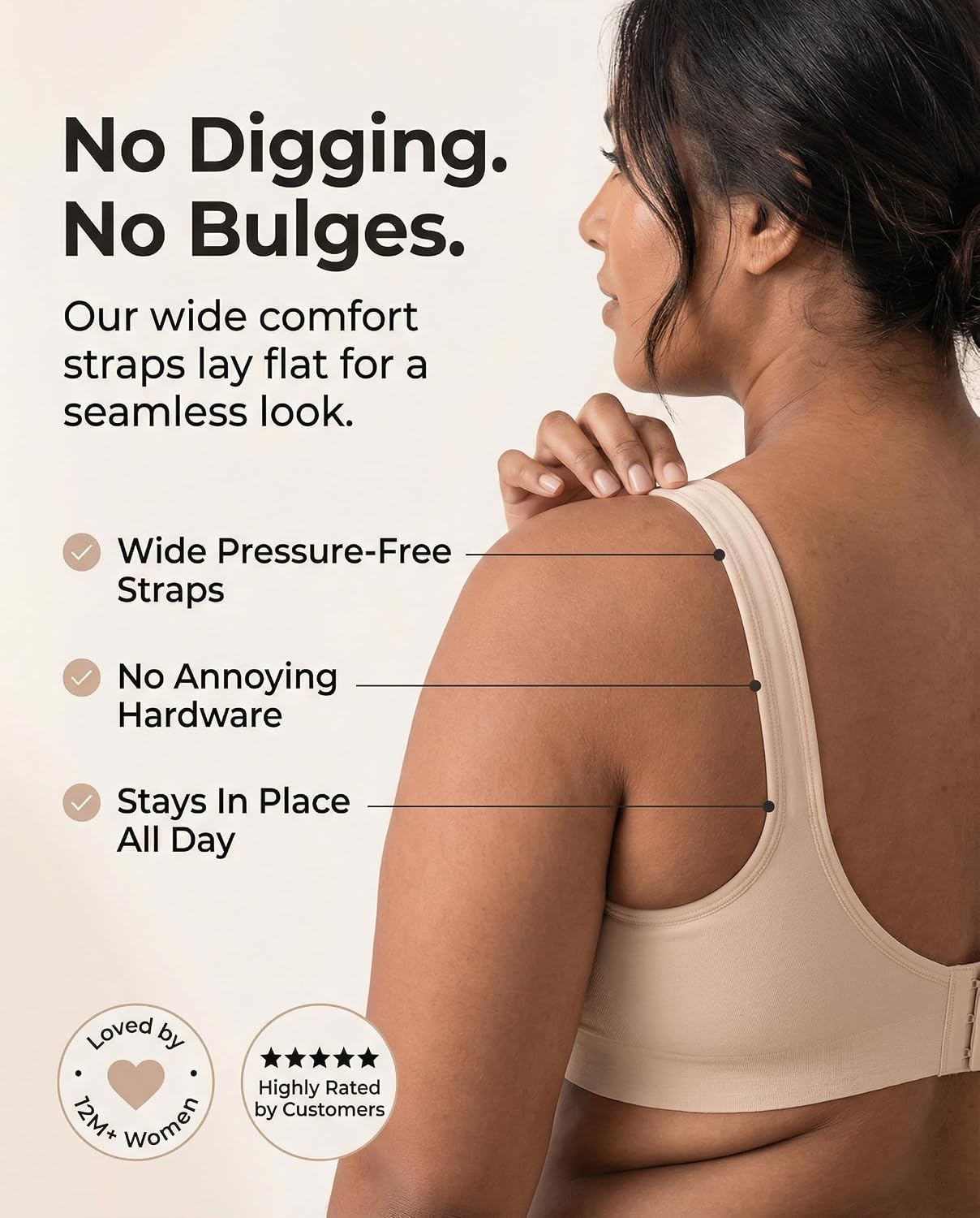 SHAPERMINT Women's Wireless Seamless Comfort Bra — image 7