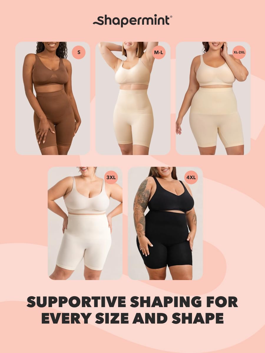 SHAPERMINT High-Waisted Tummy Control Shapewear Shorts — image 6