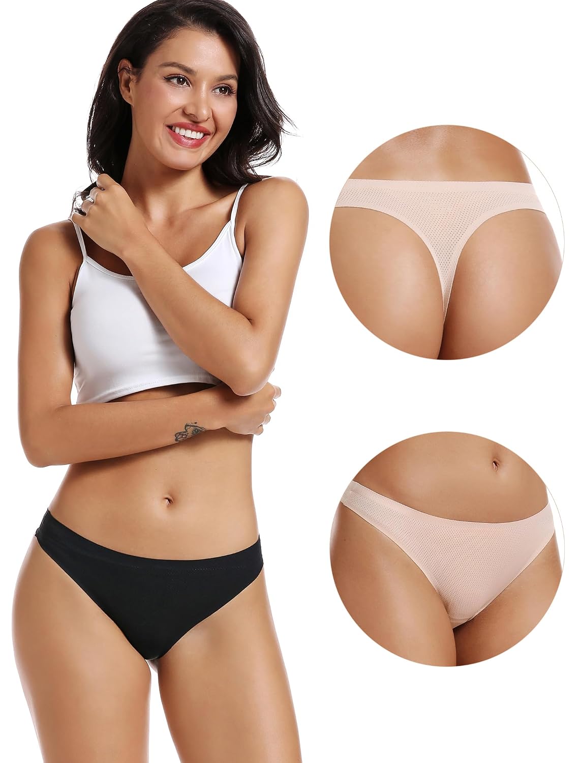 Voenxe Seamless Invisible Thong 5-Pack — image 4