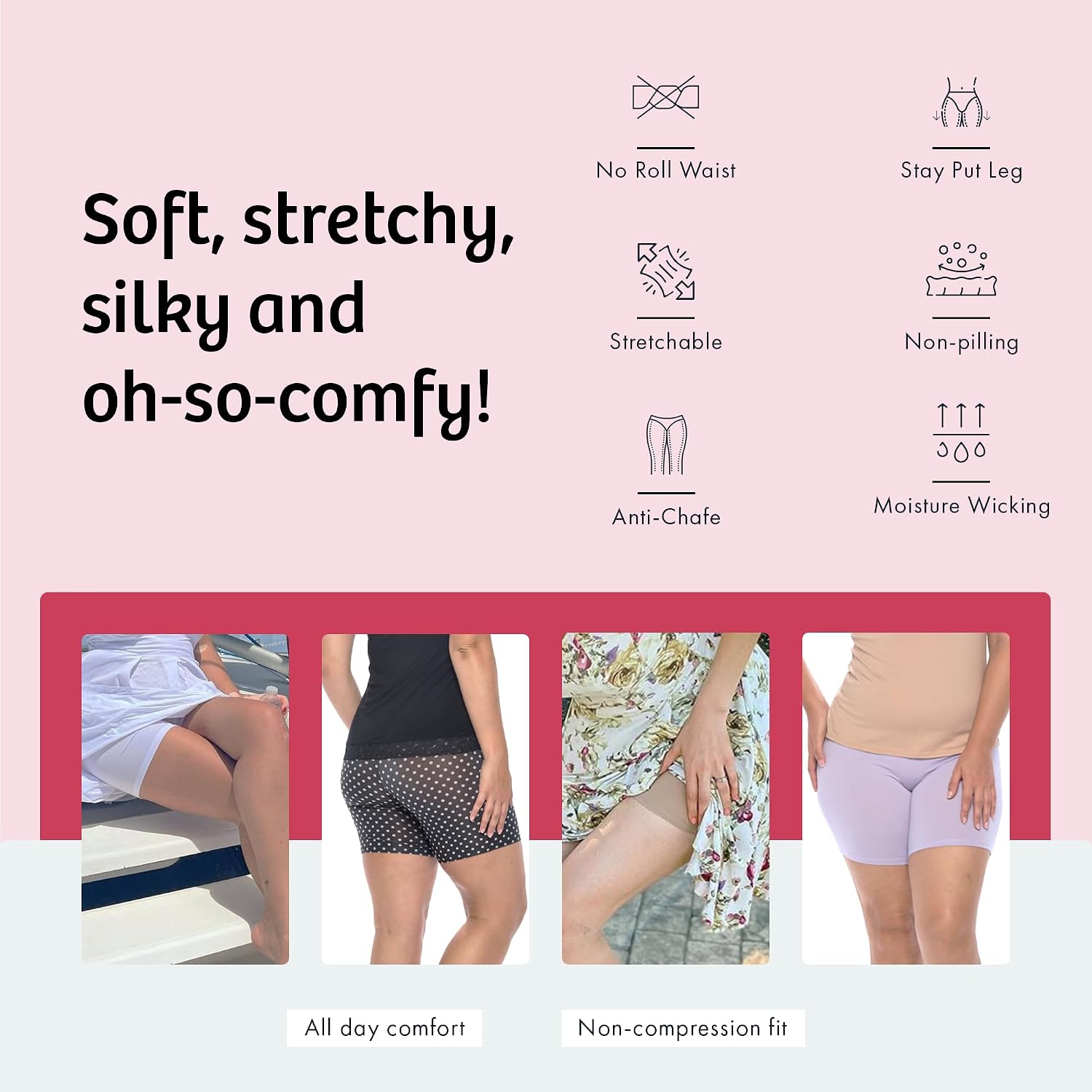 Undersummers Classic Shortlette Anti Chafing Shorts — image 7