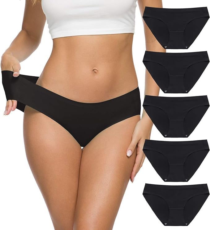 Wealurre Women's Seamless Bikini Panties 5-Pack — image 6