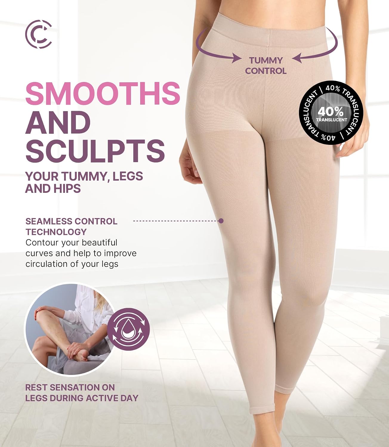 CURVEEZ Mid Waisted Tummy Control Shapewear Briefs — image 2