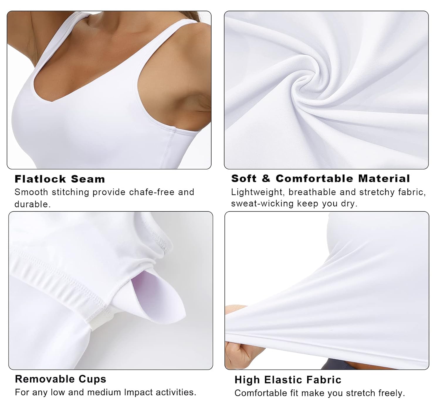 THE GYM PEOPLE Longline Sports Bra Wirefree — image 6