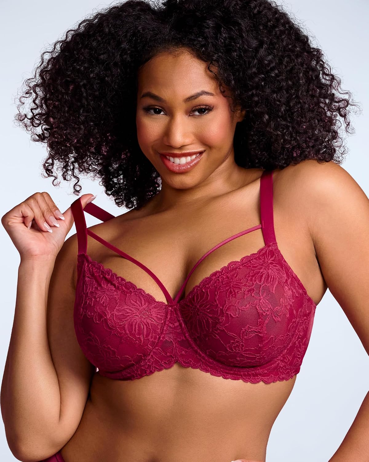 HSIA Minimizer Bra Full Coverage Lace — image 2