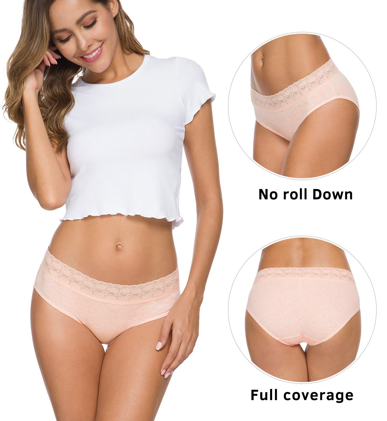 GNEPH Lace Bikini Hipster Panties 5-Pack — image 2