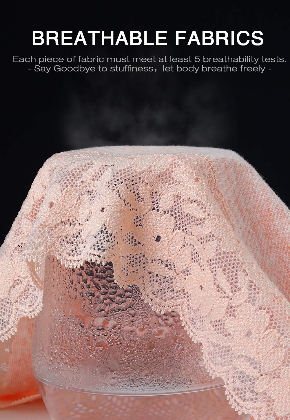 GNEPH Lace Bikini Hipster Panties 5-Pack — image 5