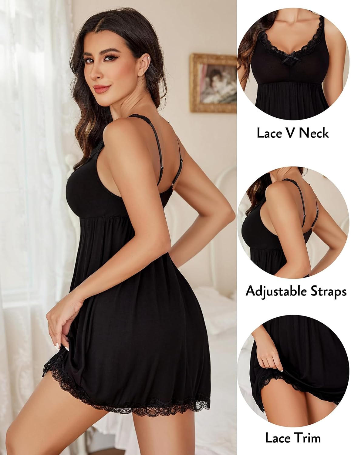 Avidlove Lace Chemise Nightgown for Women — image 2