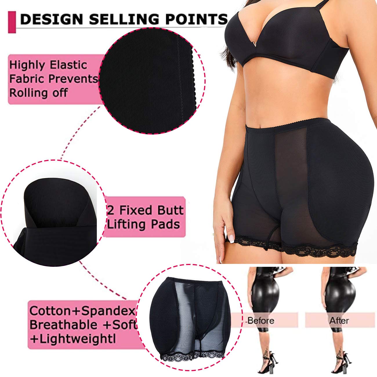 ALINBAIST High Waist Butt Lifter Shapewear with Pads — image 2