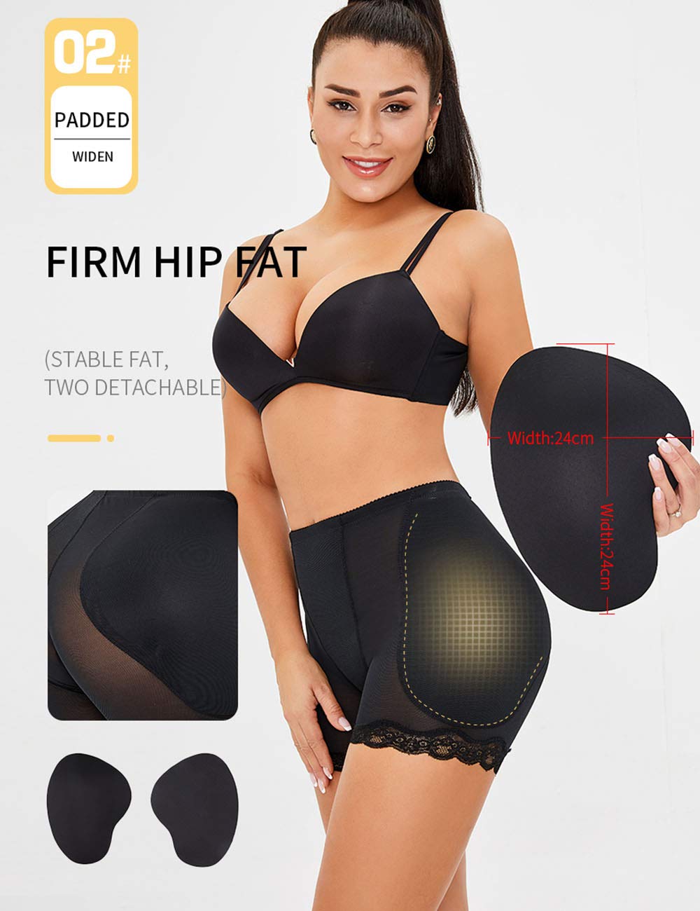 ALINBAIST High Waist Butt Lifter Shapewear with Pads — image 4