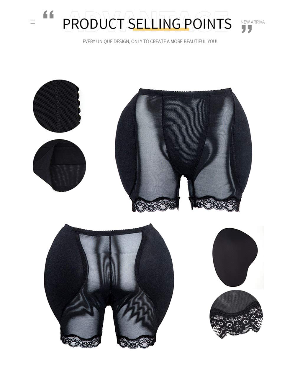 ALINBAIST High Waist Butt Lifter Shapewear with Pads — image 5