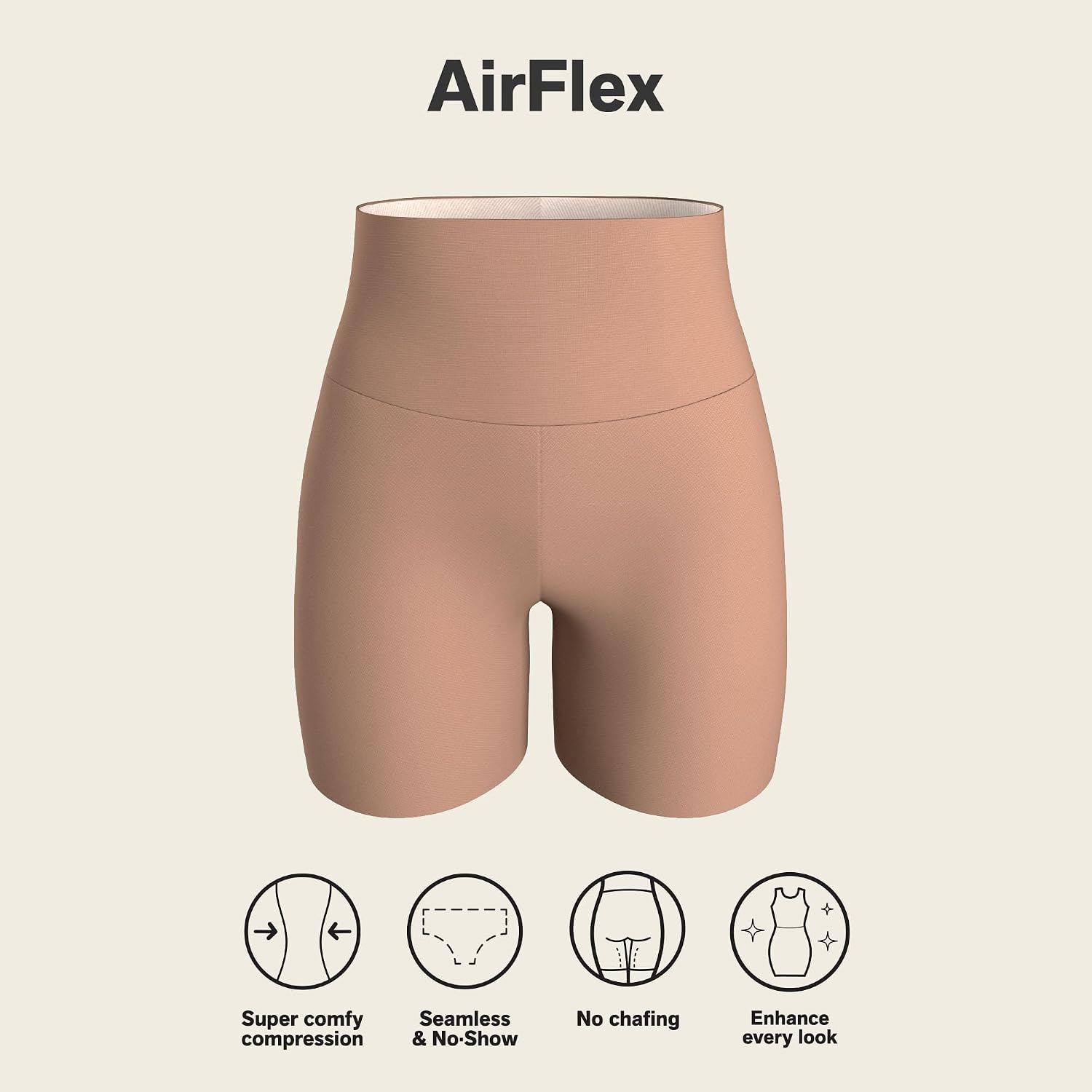 Leonisa Seamless High Waisted Shapewear Shorts — image 4