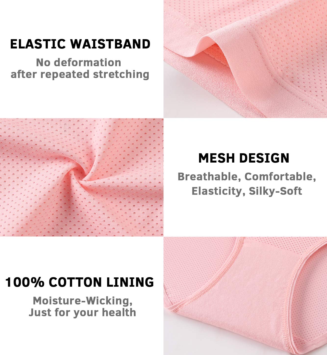 Xibing Women's Mesh Bikini Panties 10-Pack — image 5