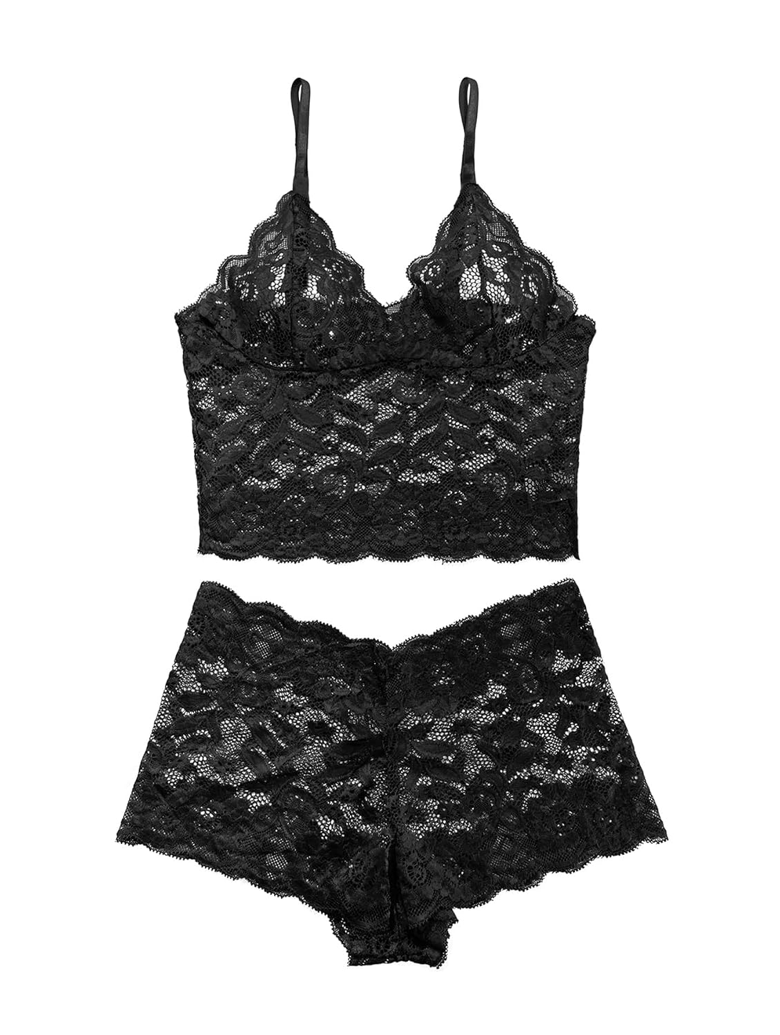 Lilosy Sheer Floral Lace Lingerie Set — image 4