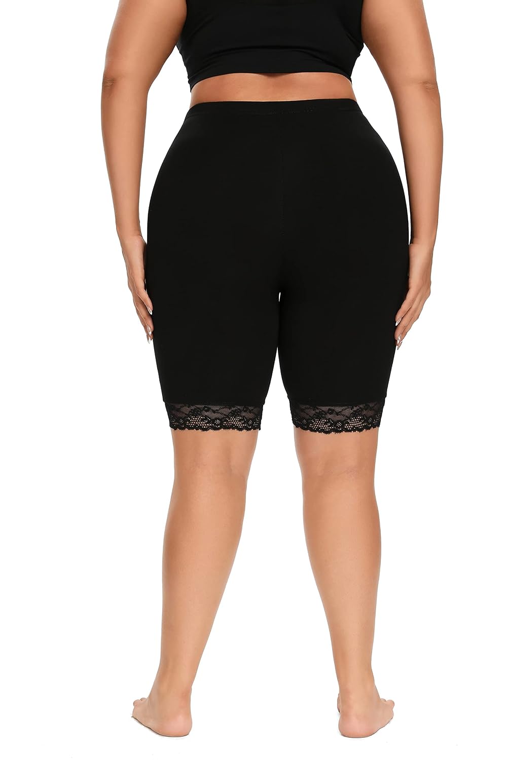 ELISS Plus Size Lace Slip Shorts for Women — image 2