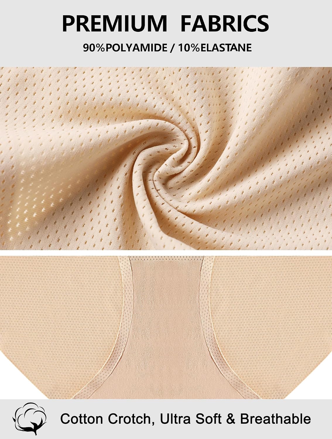 voenxe Seamless No Show Bikini Panties 5-Pack — image 5