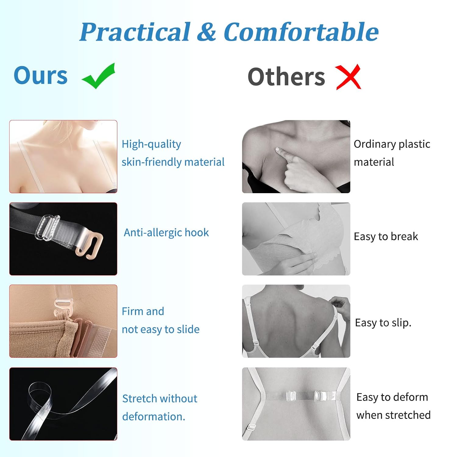 iMucci Clear Bra Straps for Women — image 4