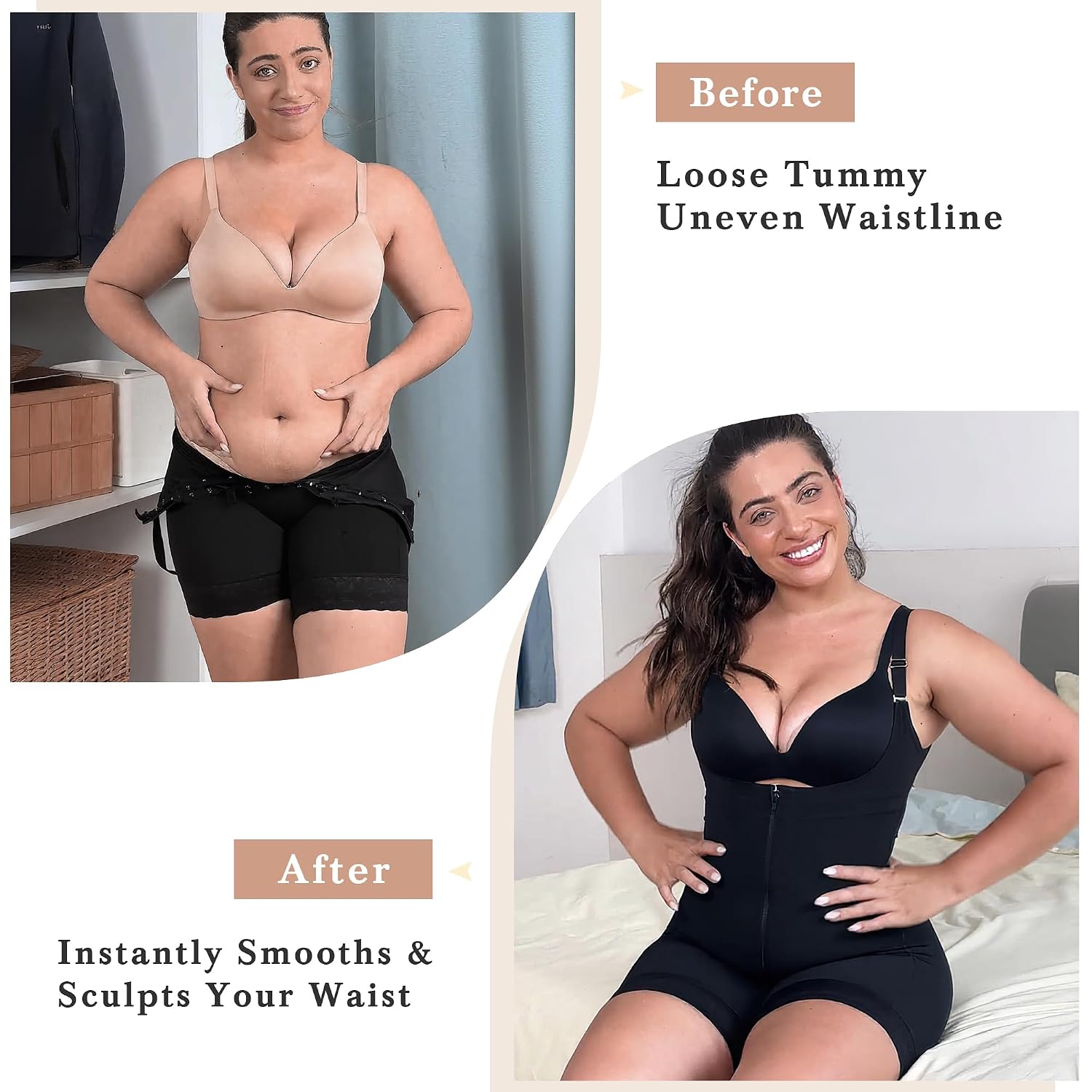 YIANNA Postpartum Tummy Control Shapewear Bodysuit — image 7