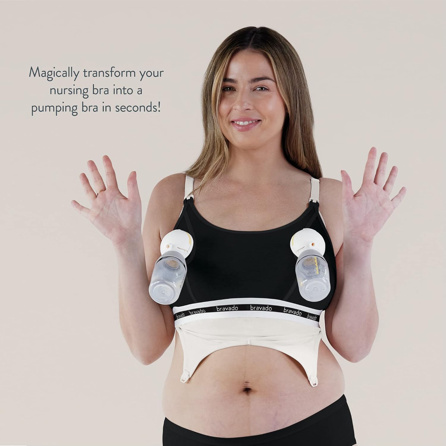 Bravado pumping accessory, flange openings and branded band