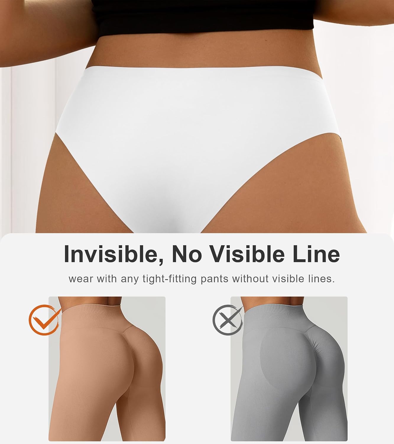 DEANGELMON Seamless No Show Bikini Panties for Women — image 4